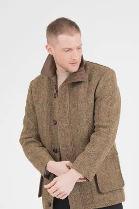 Men's Harris Tweed Boyd Jacket - Mustard Check