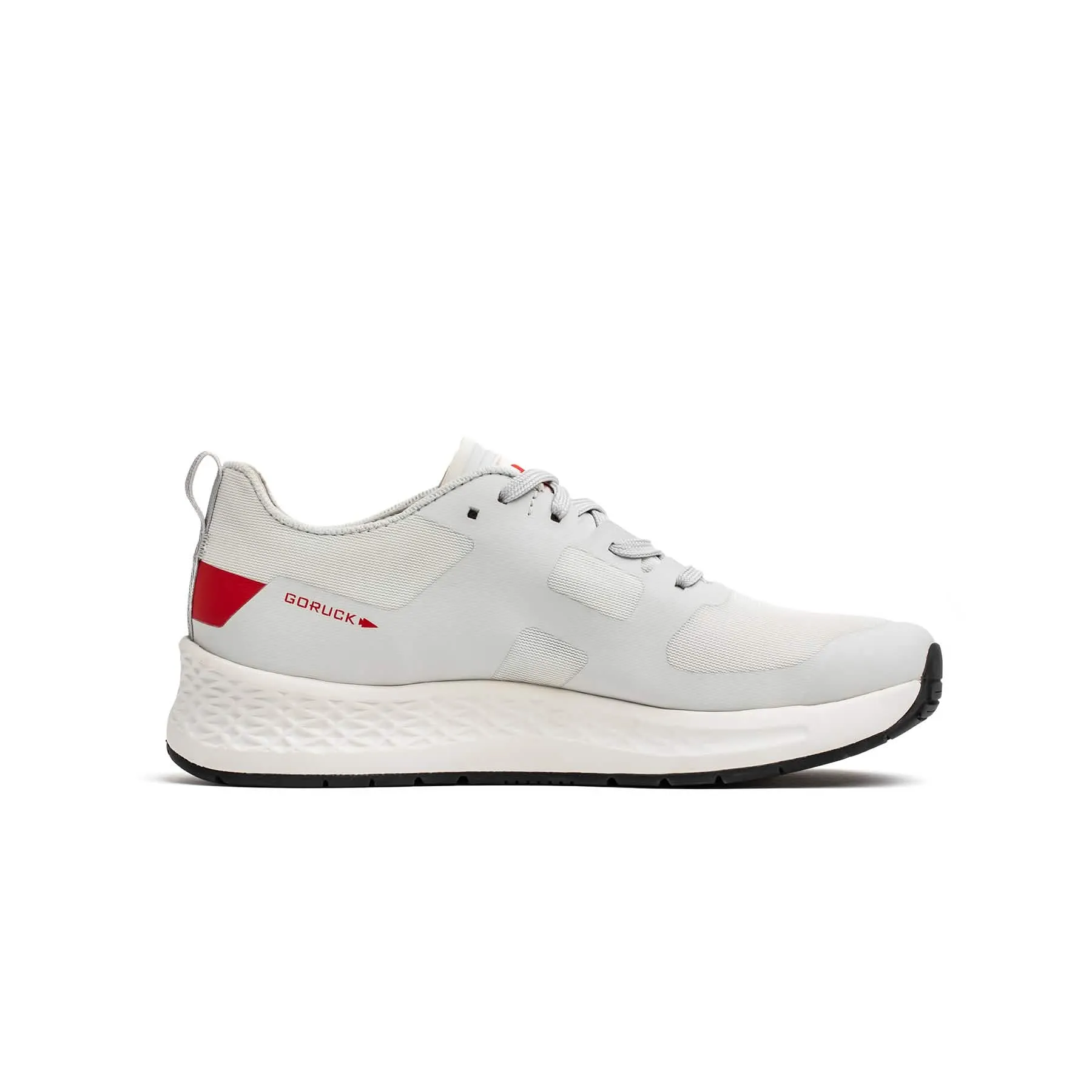 Men's Rough Runner - Light Grey   Red