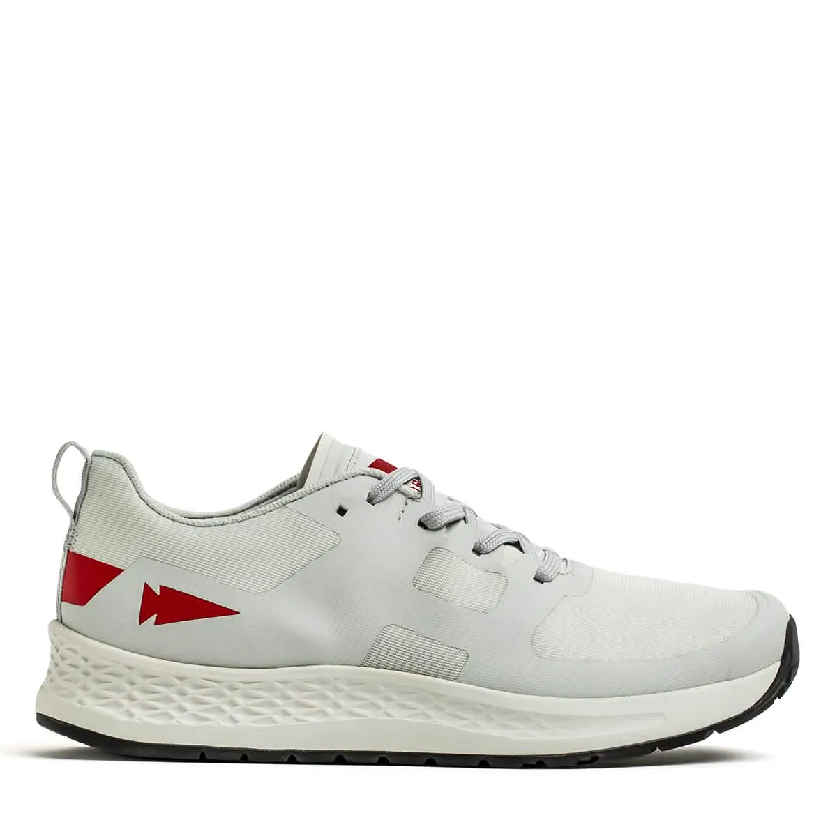 Men's Rough Runner - Light Grey   Red