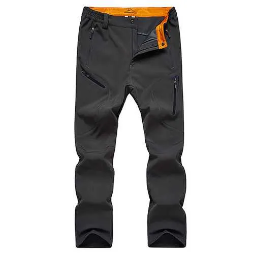 Mens Thick Fleece Winter Outdoor Sport Pants Waterproof Warm Pants