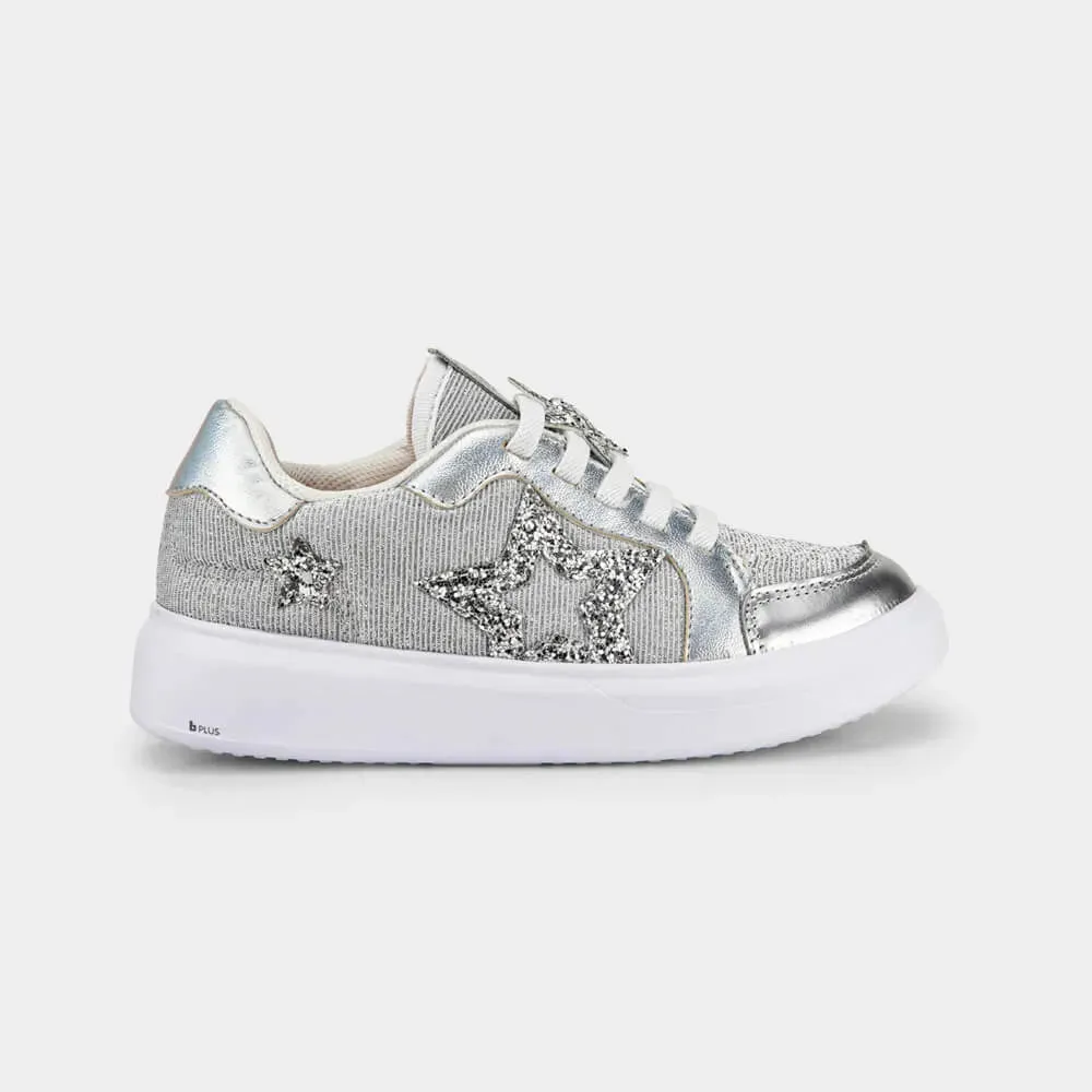 Metallic slip on sneaker