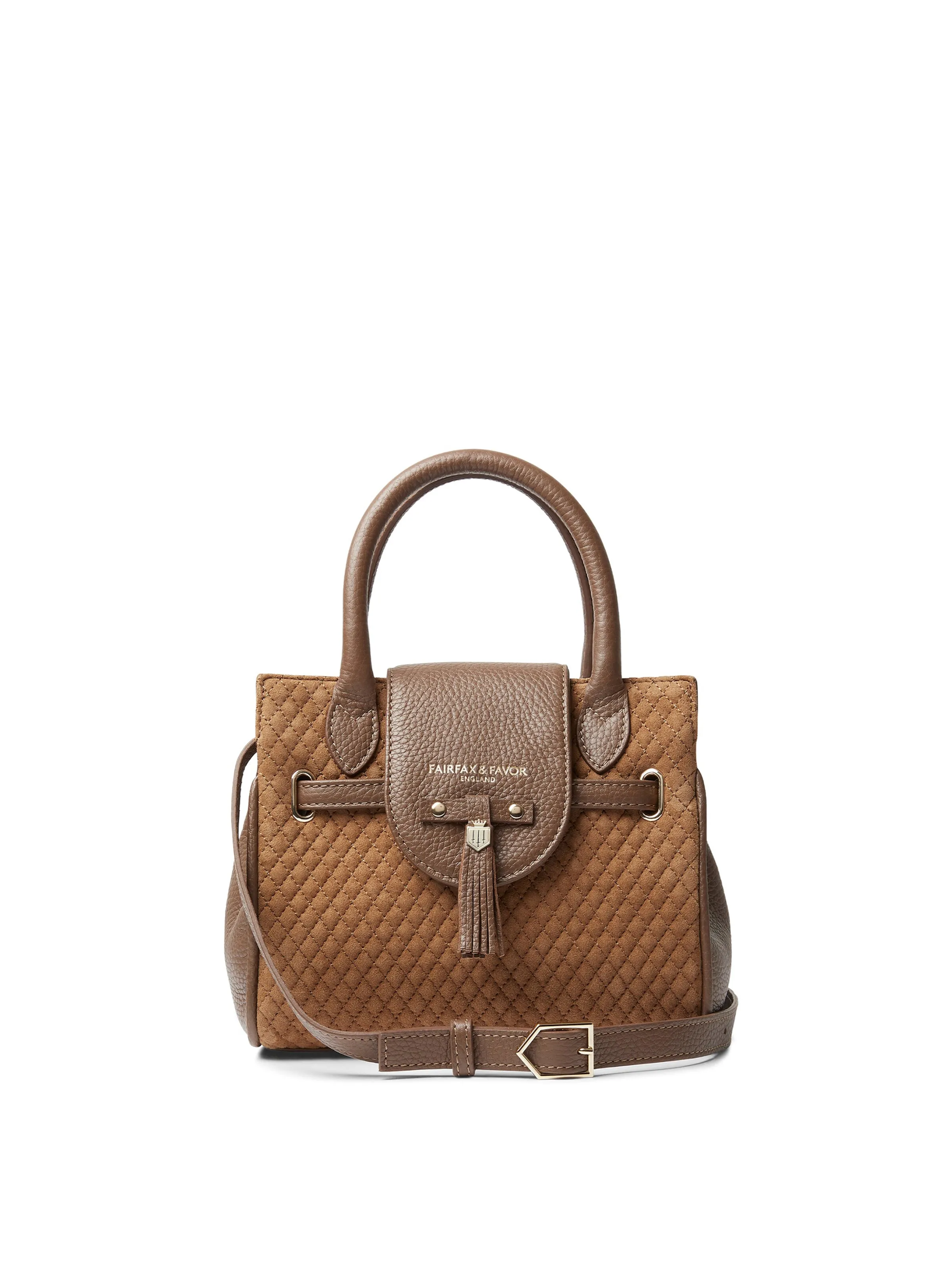 Mini Windsor Handbag - Quilted Tan