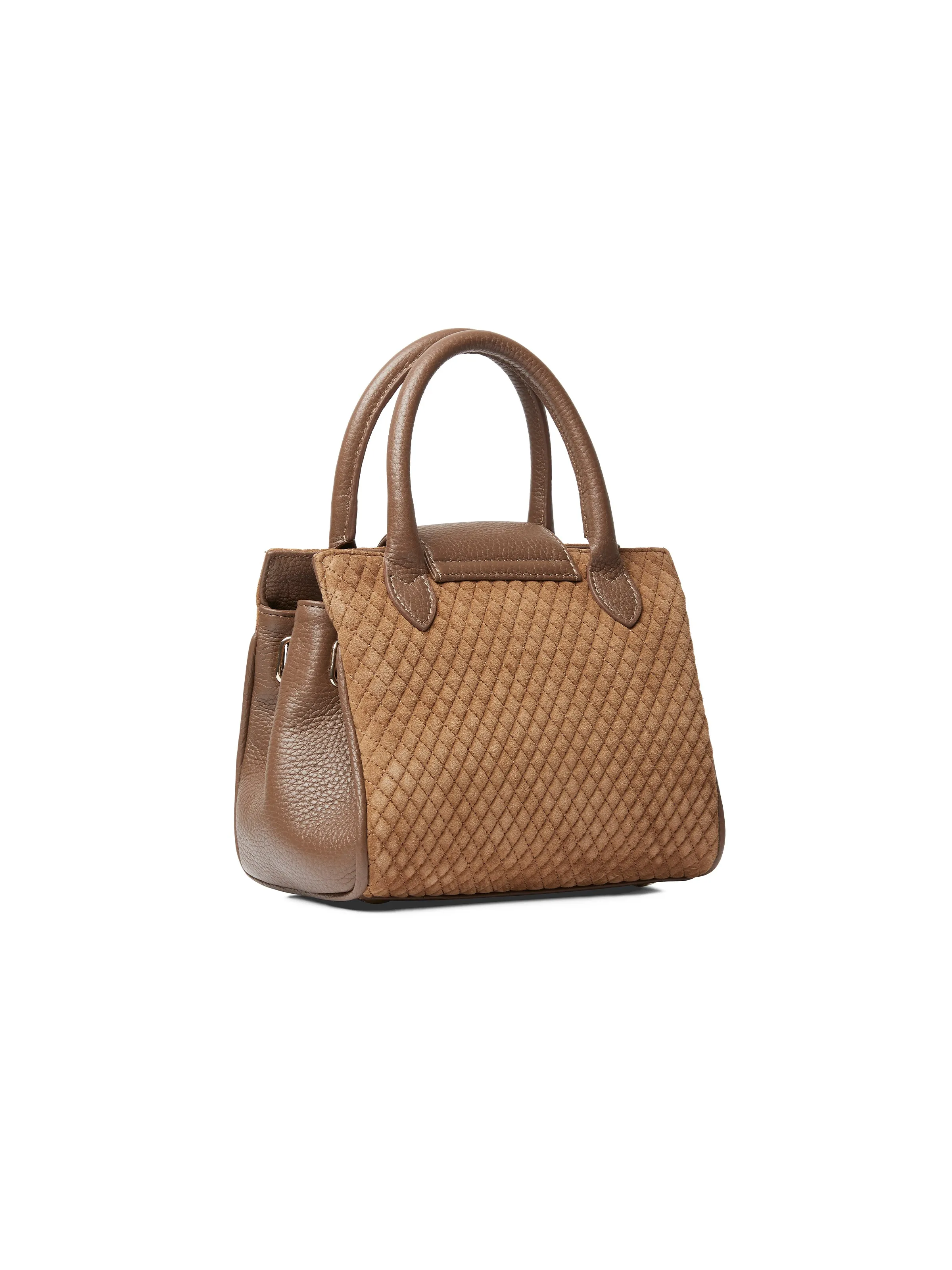 Mini Windsor Handbag - Quilted Tan