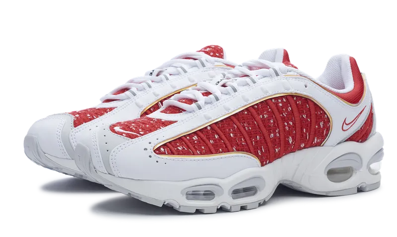 Nike Air Max Tailwind 4 x Supreme White Red (AT3854-100) Men's Size 8-12 Shoes