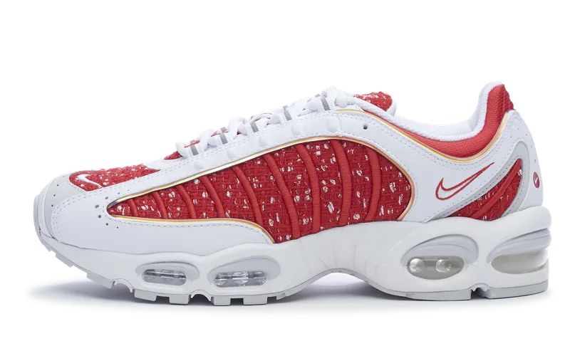 Nike Air Max Tailwind 4 x Supreme White Red (AT3854-100) Men's Size 8-12 Shoes