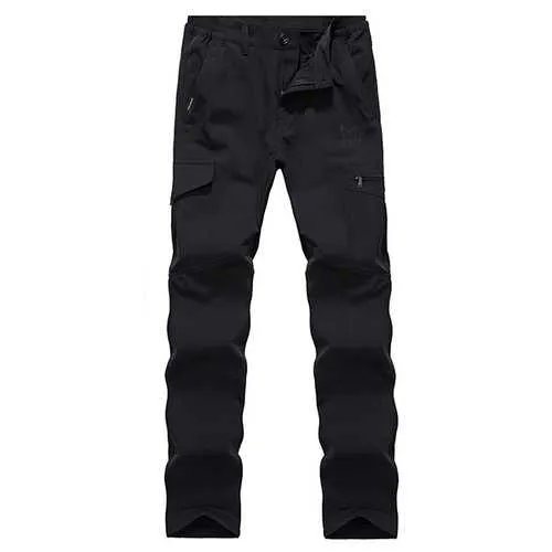 Outdoor Casual Windproof Waterproof Assault Pants Mens Warm Thick Speed Dry Trousers