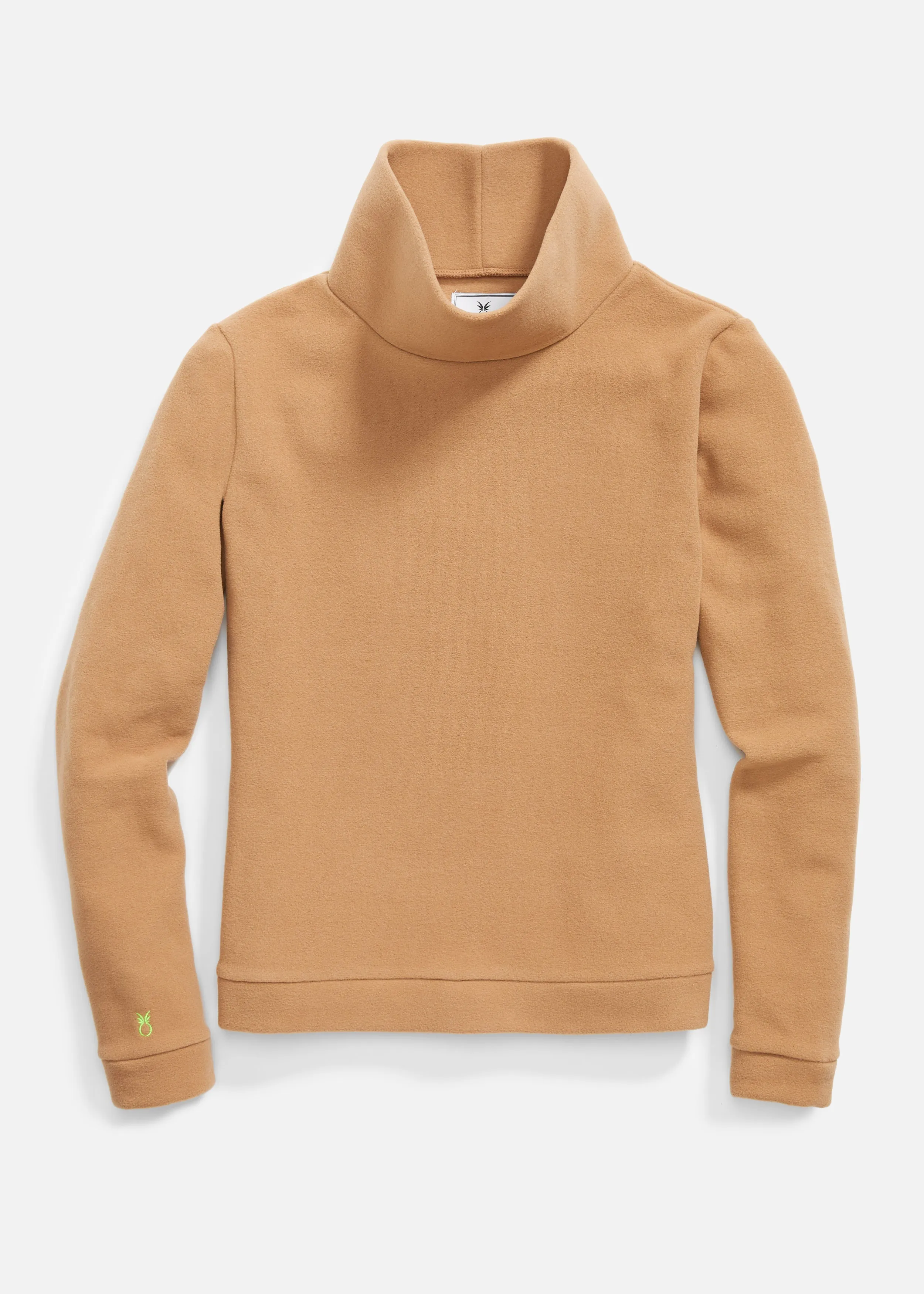 Park Slope Turtleneck in Vello Fleece (Camel)