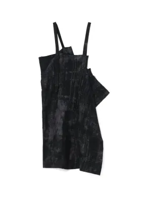 PRINTED COTTON SQUARE-CUT DUNGAREES