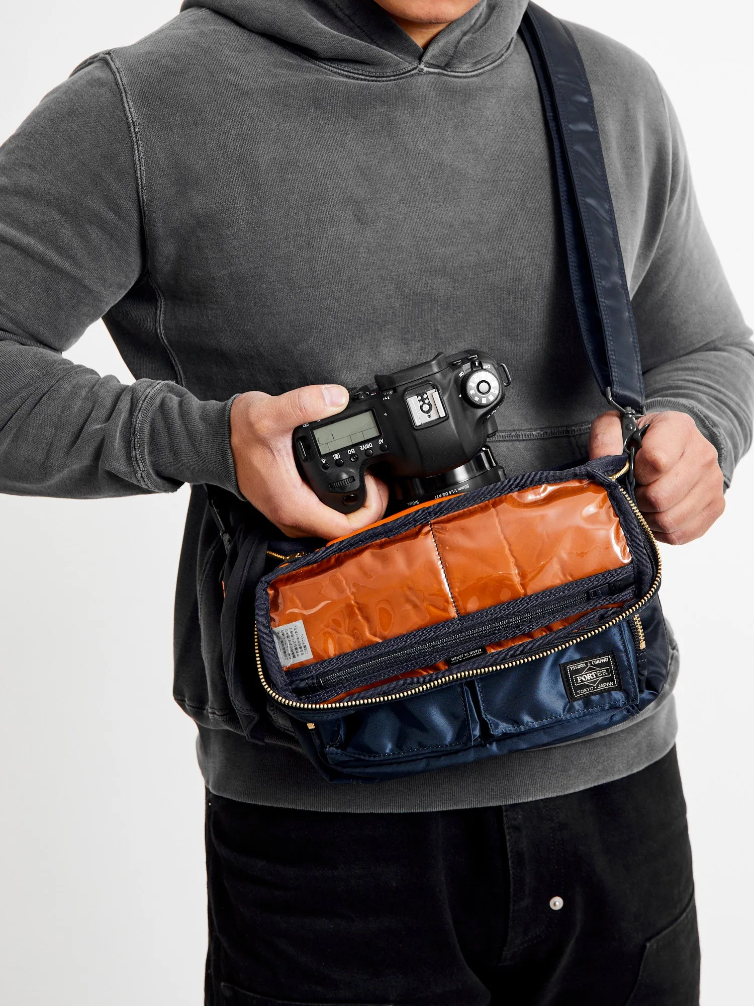 "Tanker" Camera Bag in Iron Blue