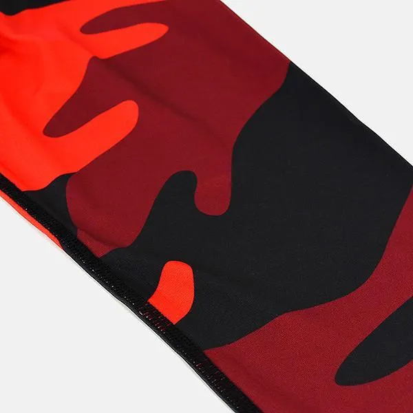 Red Juice Camo Compression 3/4 tights / leggings