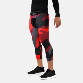 Red Juice Camo Compression 3/4 tights / leggings