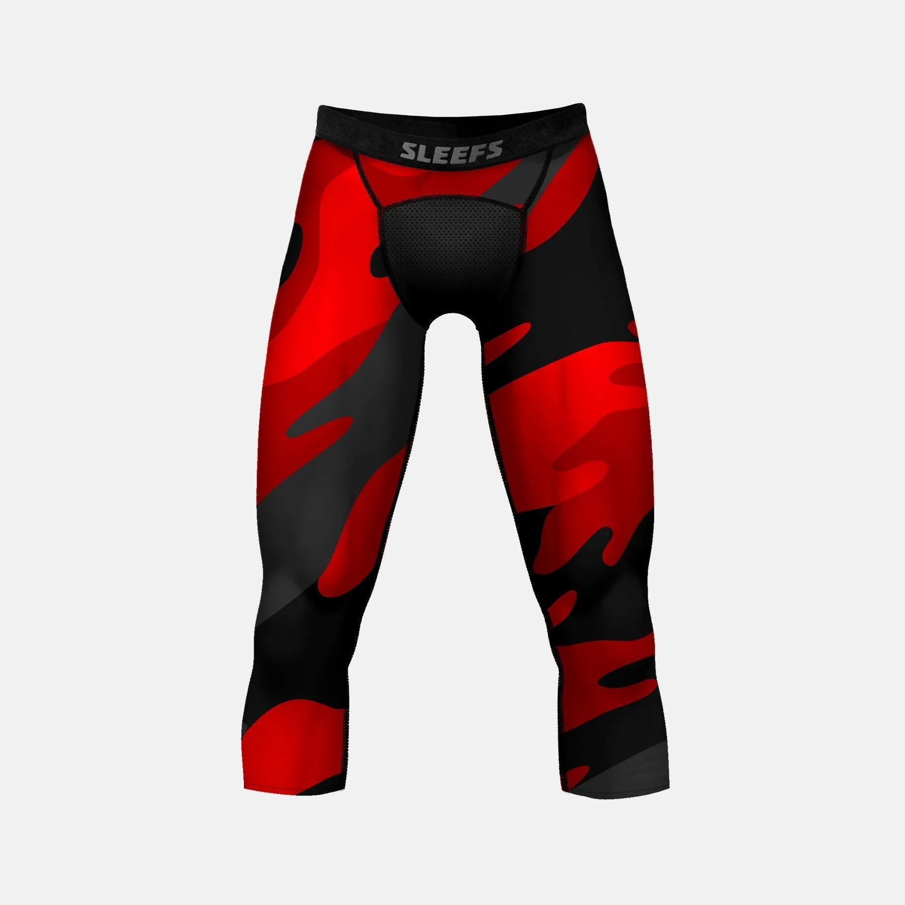 Red Juice Camo Compression 3/4 tights / leggings