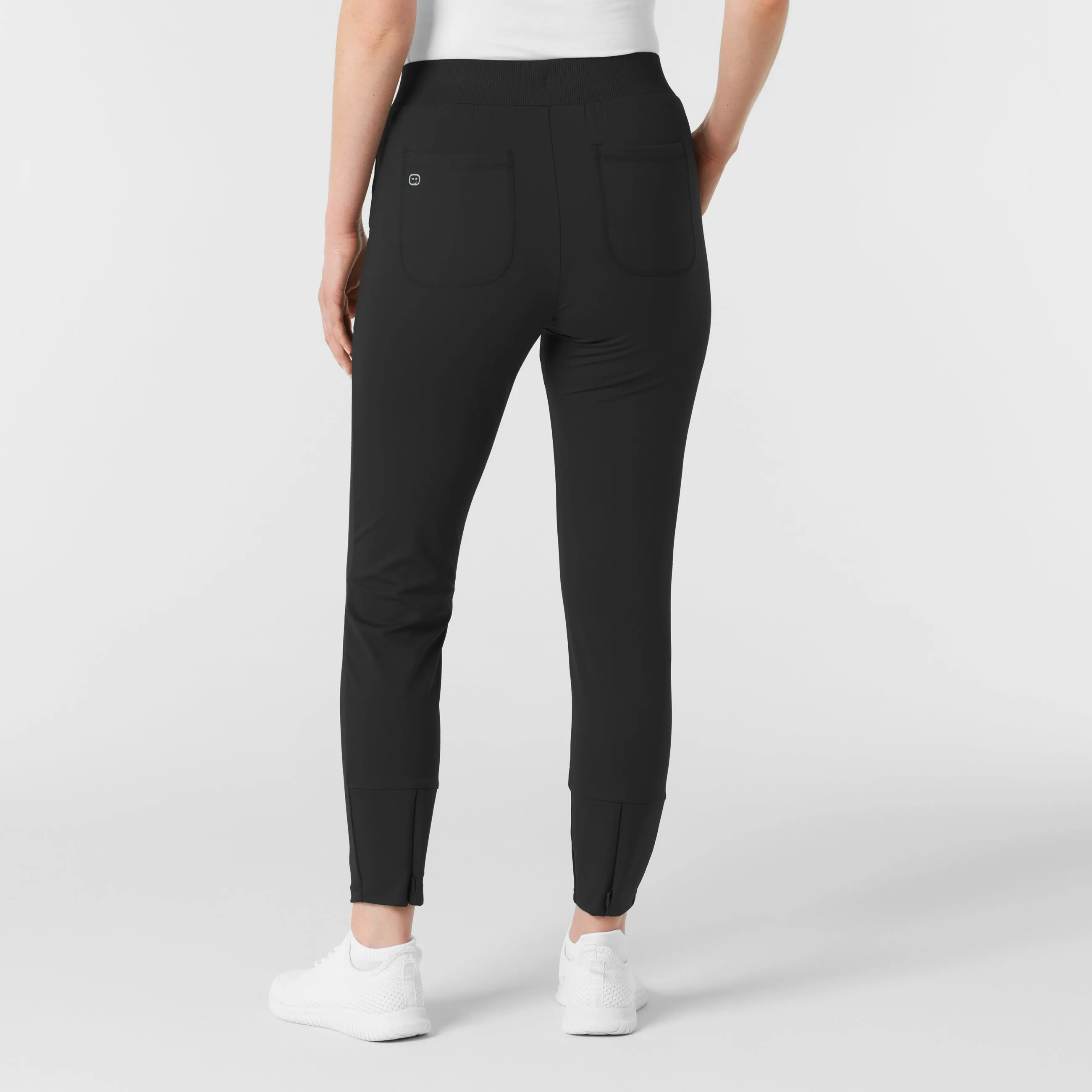 RENEW Knit Women's Track Scrub Pant - Black