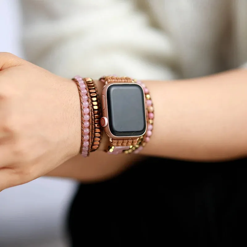 Rose Quartz Apple Watch Band