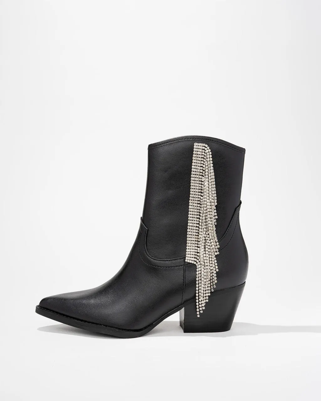 Rowan Crystal Fringe Bootie