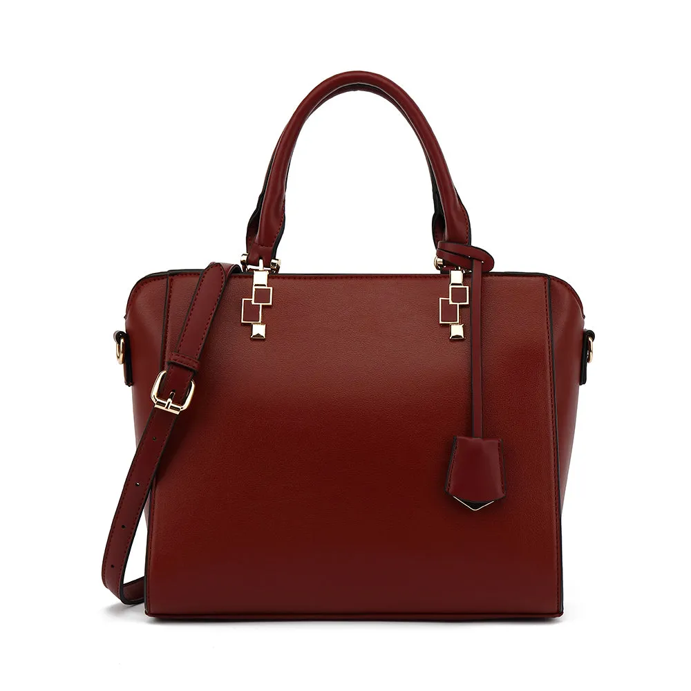 Satchel With Detachable Shoulder Strap