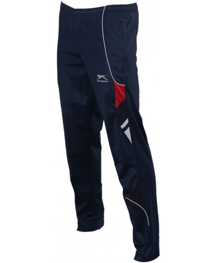 SHIV NARESH Trenz Poly Unisex Track Pants (Navy-Red)