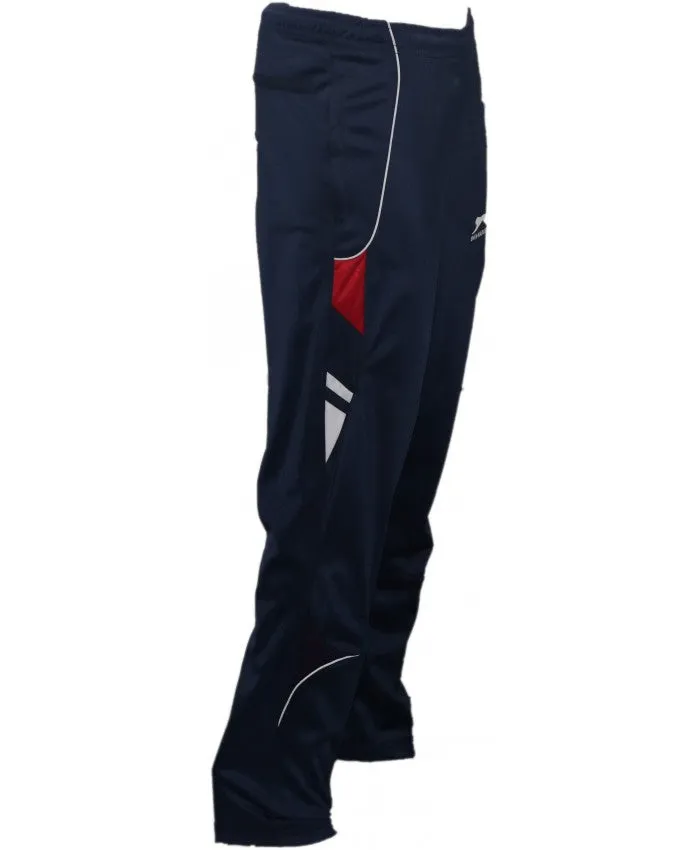 SHIV NARESH Trenz Poly Unisex Track Pants (Navy-Red)