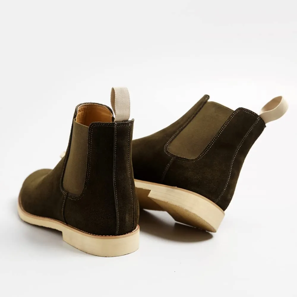 Slip-on Suede Chelsea Boots