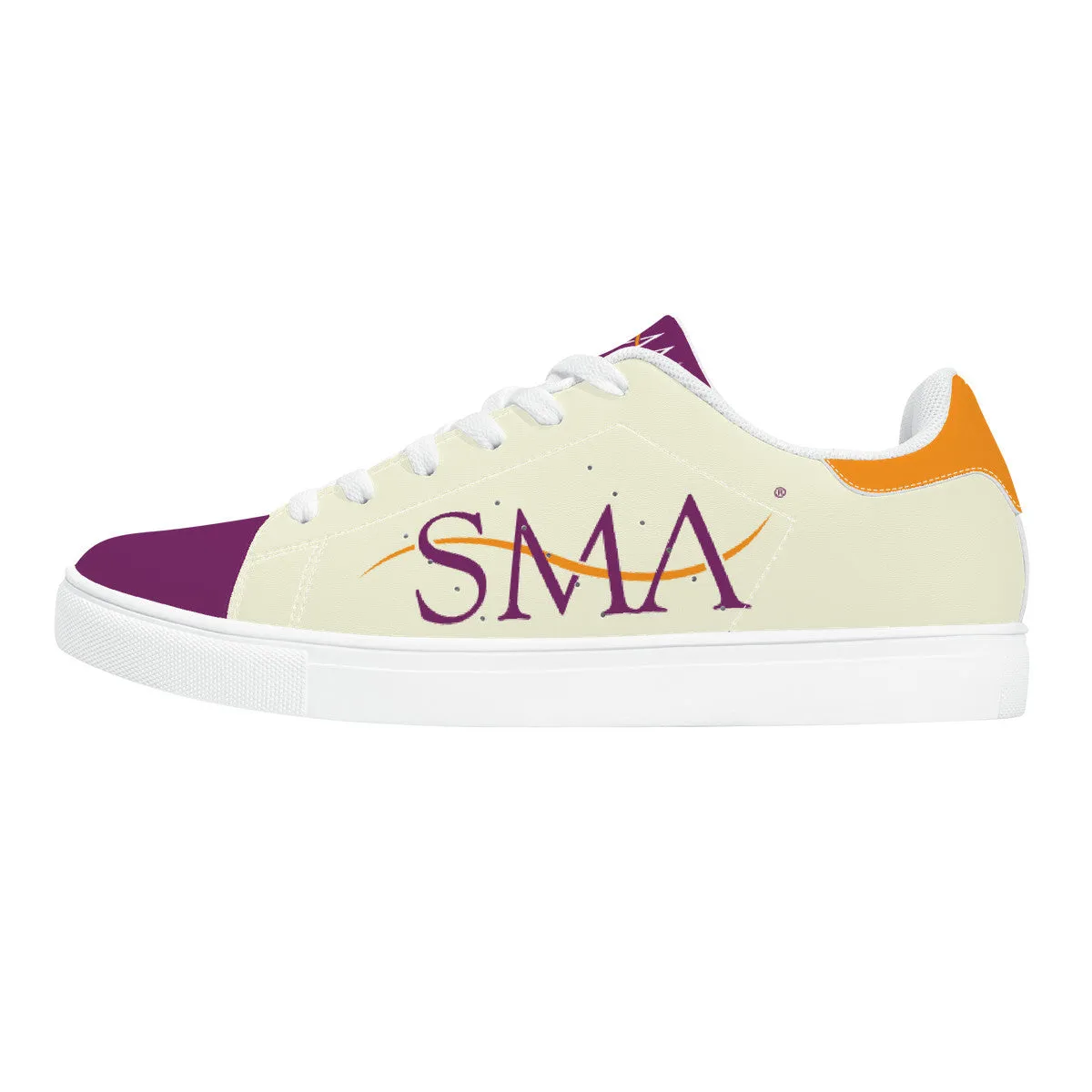 SMA | Beige Low Top | Custom Branded Company Shoes | Shoe Zero