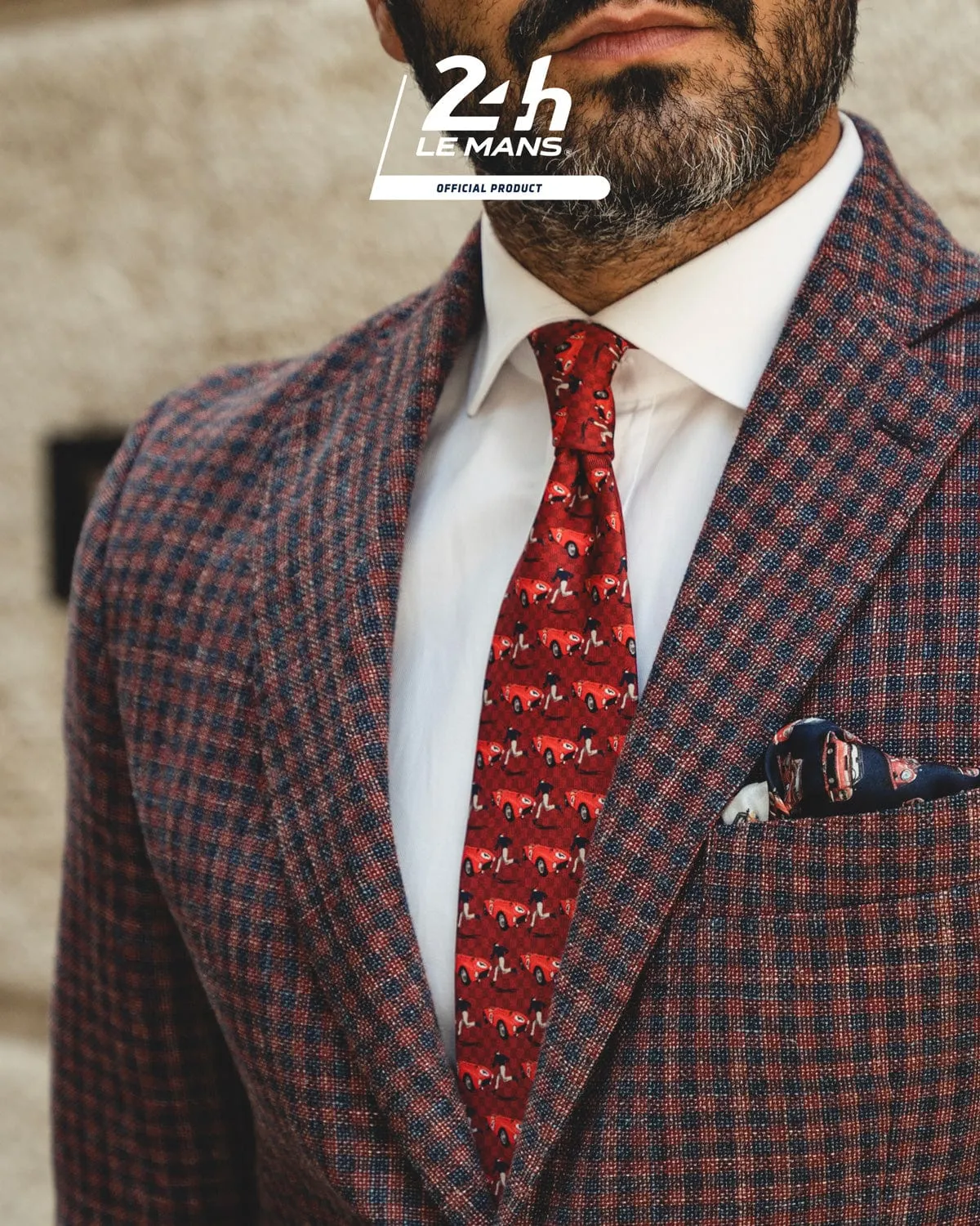 START | 24 Hours of Le Mans - Silk Tie - Red