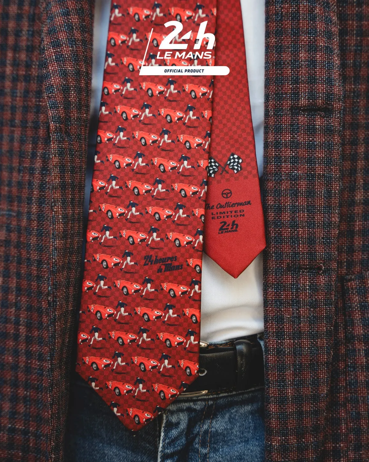 START | 24 Hours of Le Mans - Silk Tie - Red