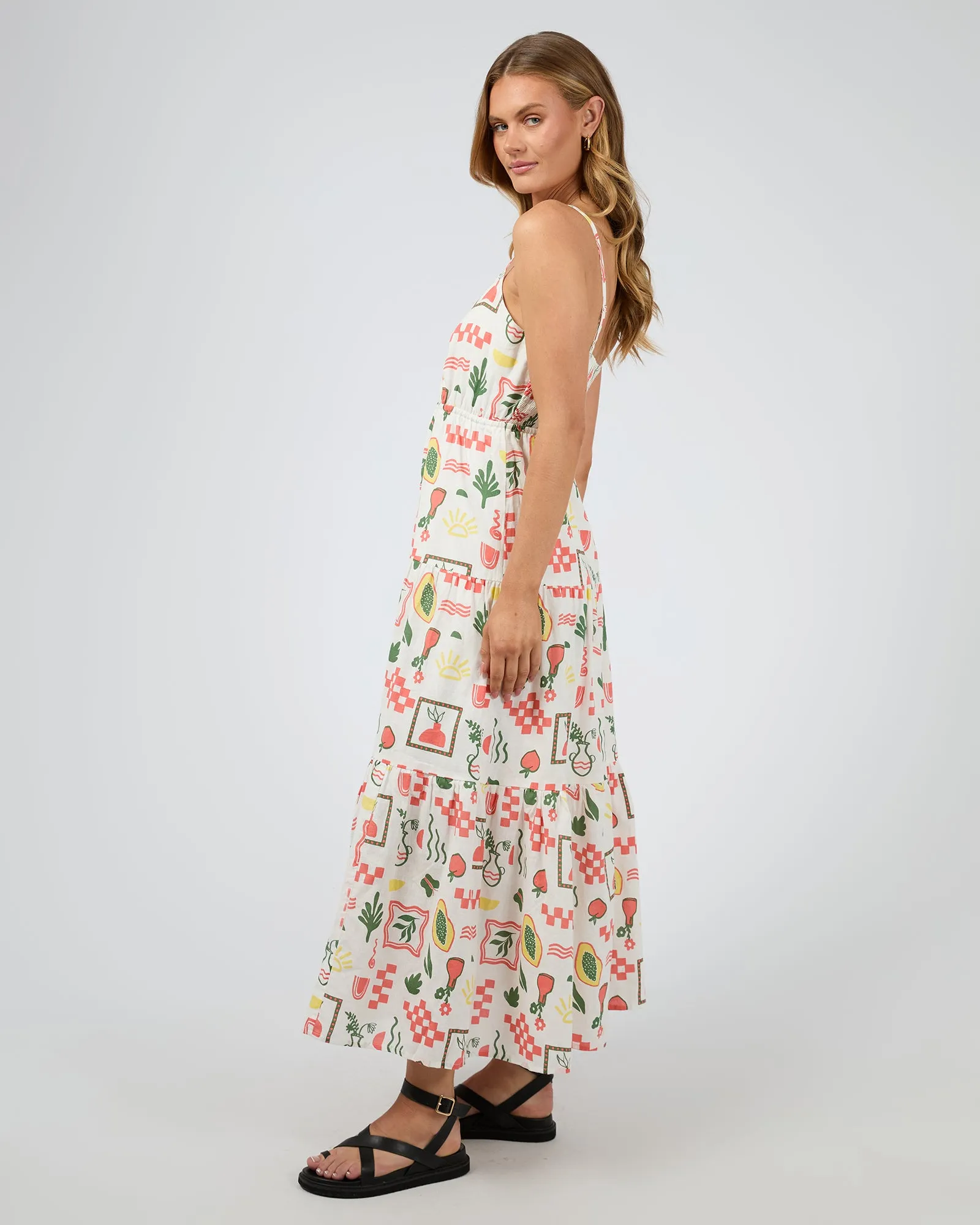 Valencia Print Maxi Dress