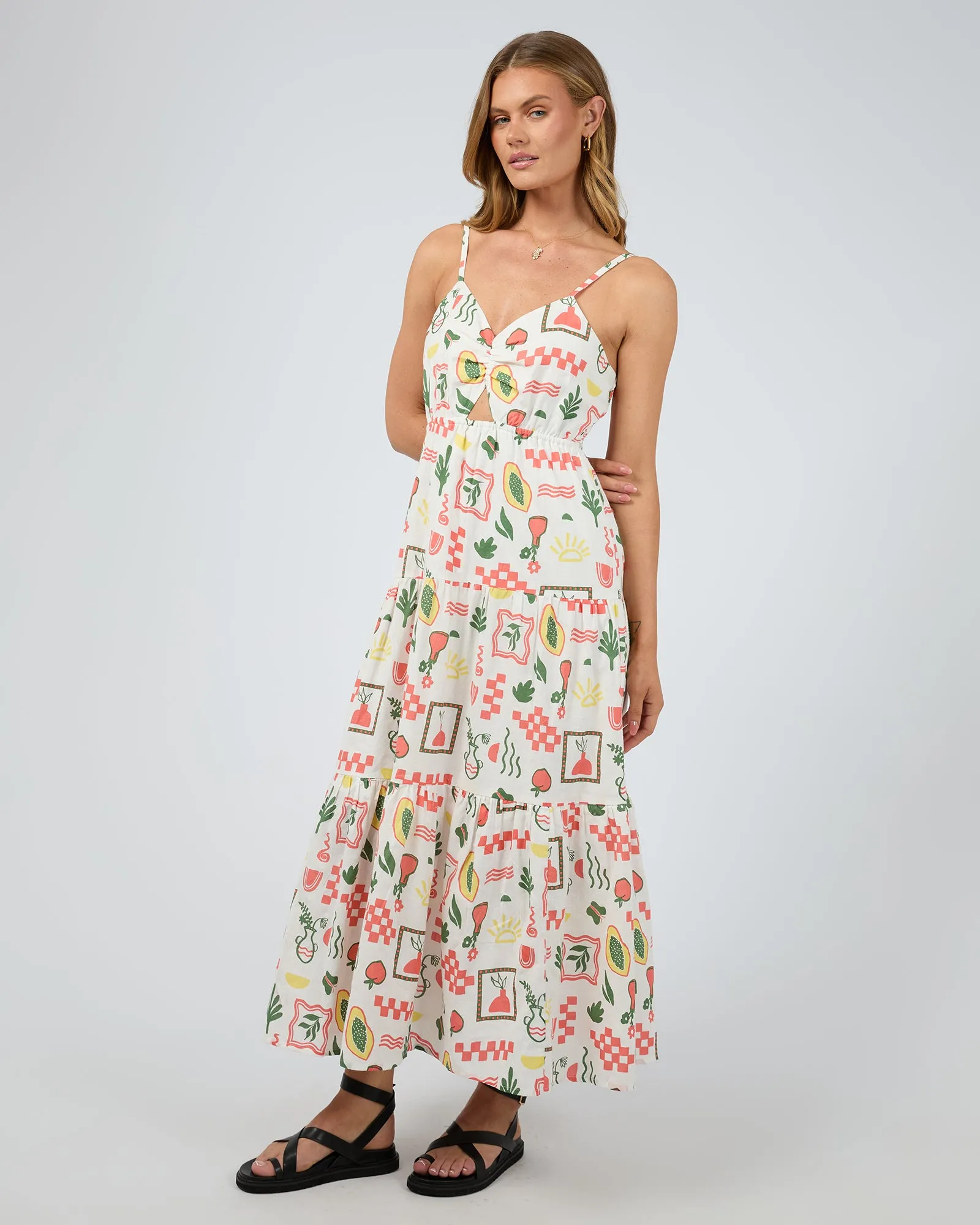 Valencia Print Maxi Dress