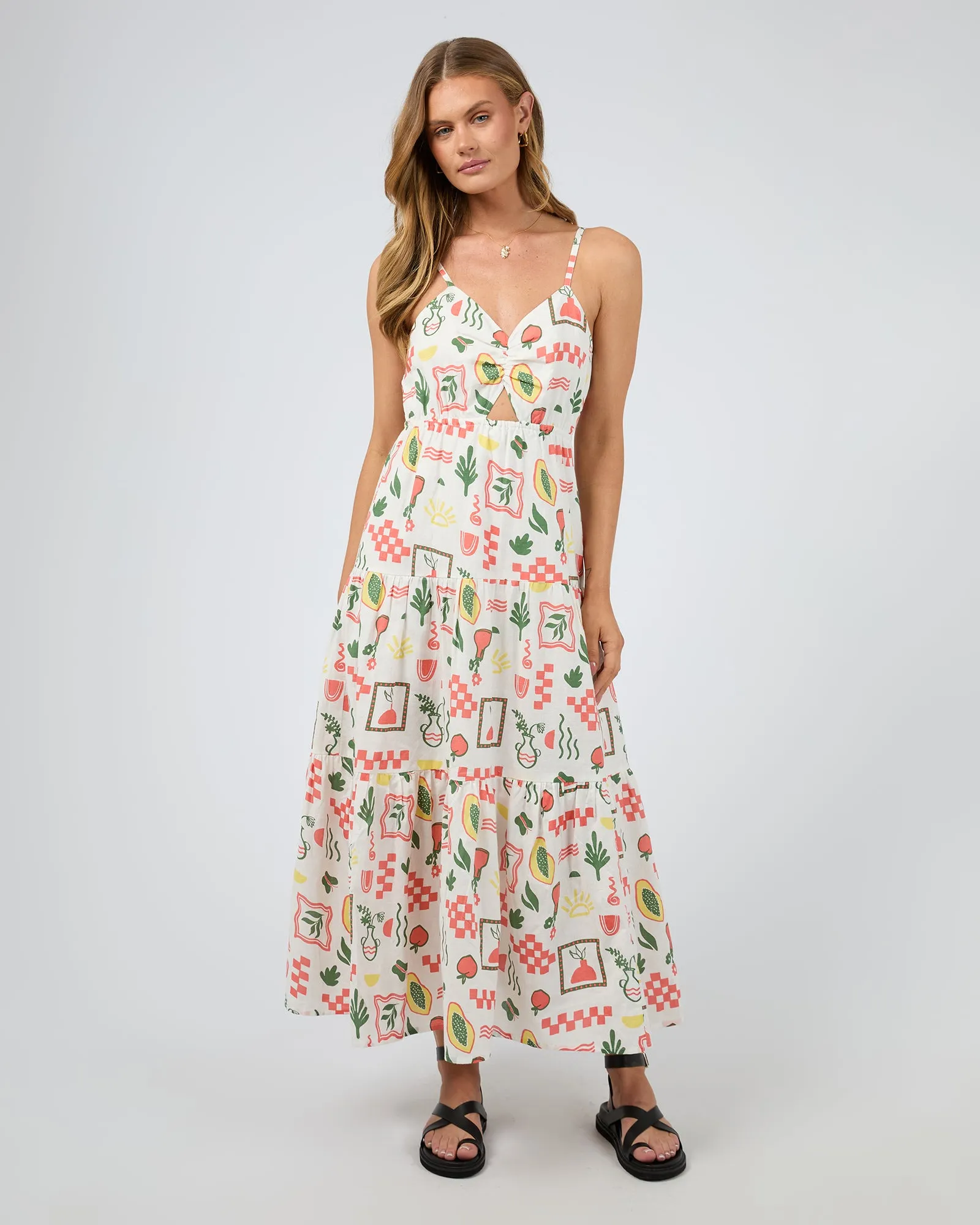 Valencia Print Maxi Dress