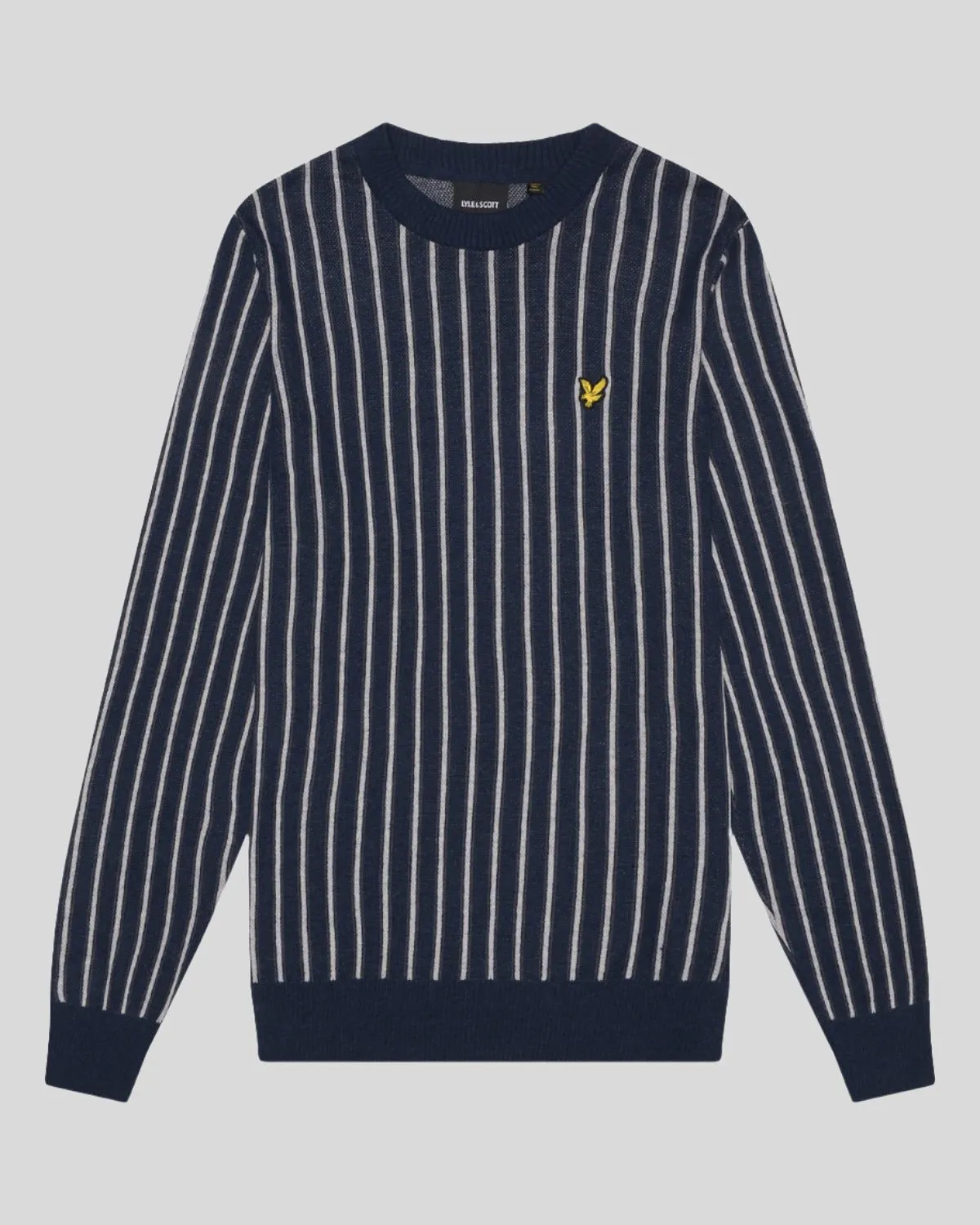 Vertical Stripe Crew Neck Jumper